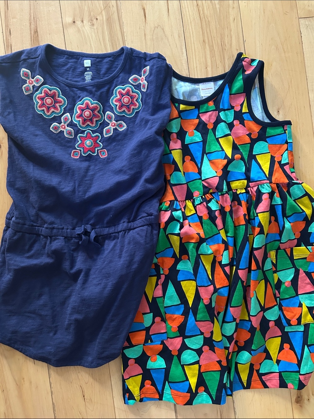 Hanna Andersson and Tea Collection bundle of 2 dresses